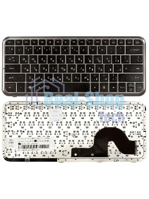 Клавиатура для ноутбука HP Pavilion dm3 dm3-1000 черная с серой рамкой