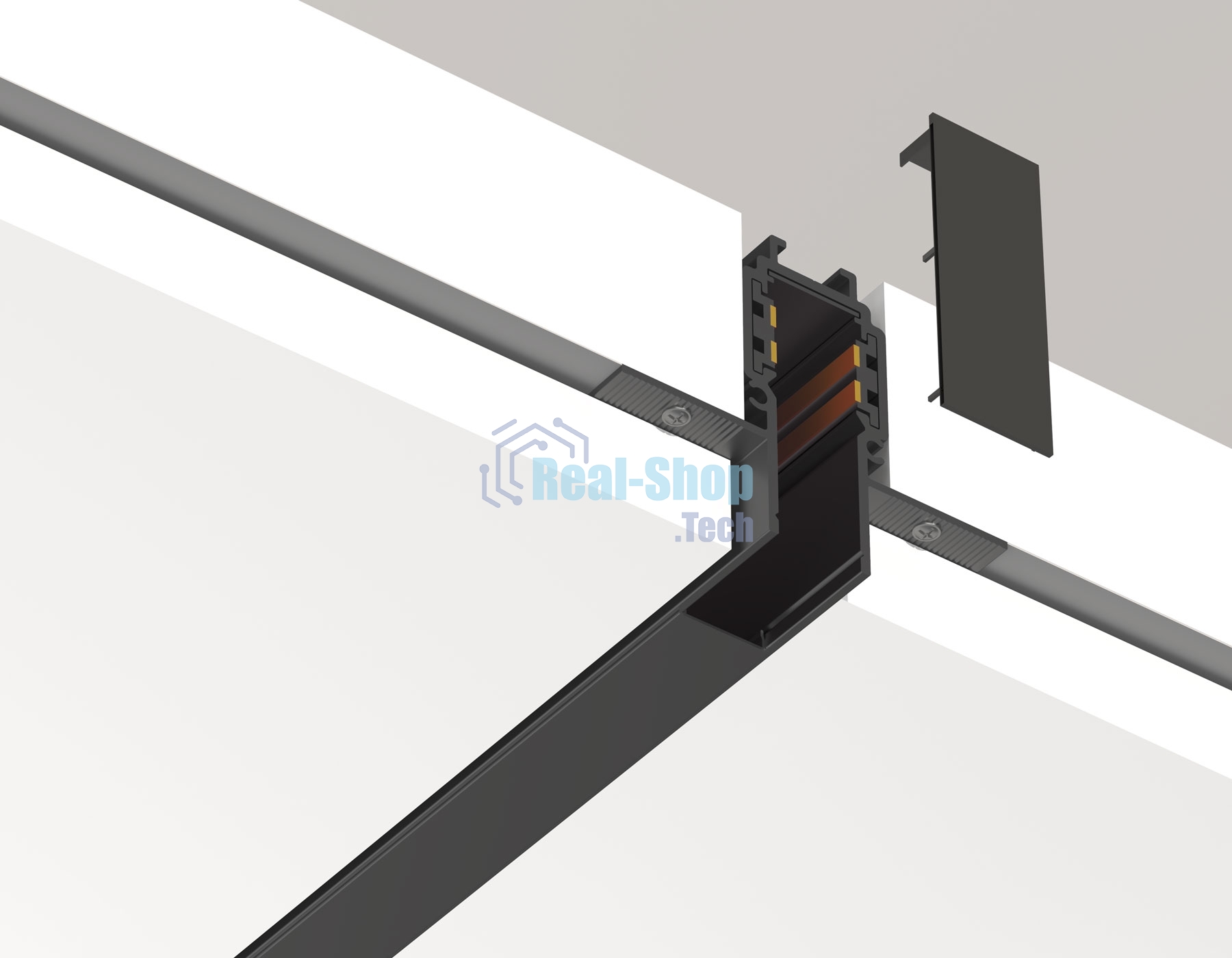 Шинопровод GL1922 BK черный IP20 48V 2000*55*43