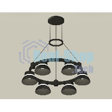 Светильник Ambrella light XR92051001/6 SBK/FR черный песок/белый матовый GX53 (A9205, C9232, N8141)