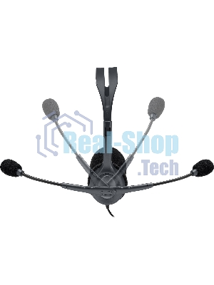 Гарнитура Logitech H111 чёрный, проводная, 3.5 мм