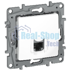 Etika Белый Розетка компьютерная RJ45 кат.6 UTP  | 6722531 | IEK
