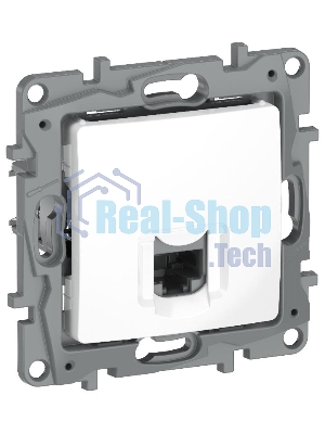 Etika Белый Розетка компьютерная RJ45 кат.6 UTP  | 6722531 | IEK