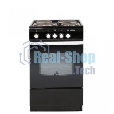 Плита электрическая De Luxe 5004.12э черный, конфорок 4 шт, духовка 46 л, 50 см x 85 см x 50 см