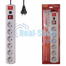 Сетевой фильтр Most R 5 м (6 розеток) белый (коробка)