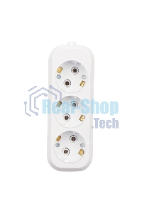 Колодка Rexant 3 гнезда с заземлением 11-8704