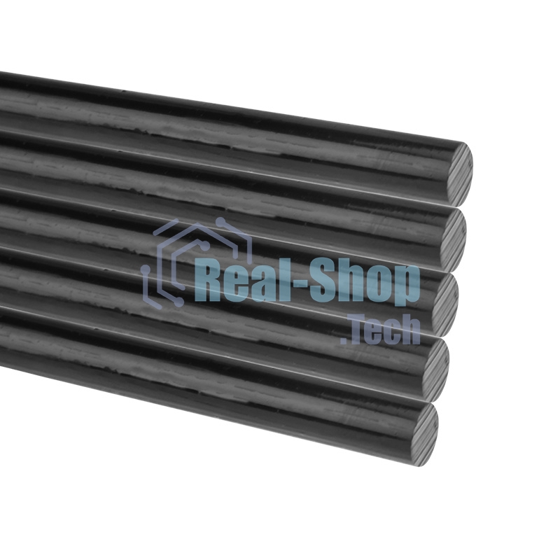 Клеевые стержни Rexant, Ø11 мм, 270 мм, черные, 10 шт., хедер