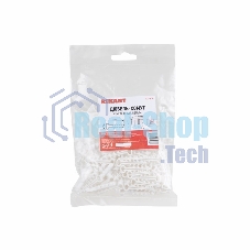 Дюбель-хомут нейлоновый прямоугольный Rexant 5-8 мм, белый, упаковка 100 шт.