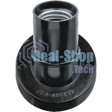 Патрон настенный Е27 Navigator карболитовый черный (NLH-BL-W1)