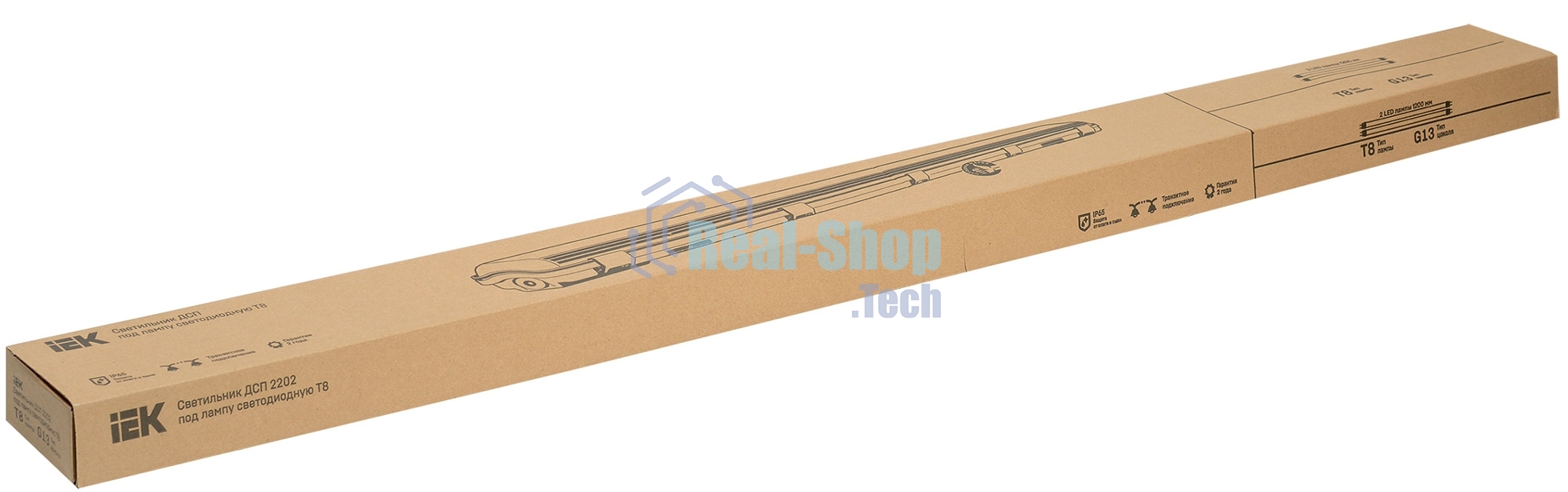 Светильник Iek LDSP0-2202-2X120-K01 ДСП 2202 под LED лампу 2 х T8 1200мм IP65