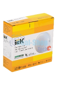 Светильник Iek LDPO3-1002-012-4000-K01LED ДПО 1002 12Вт 4000K IP54 с акуст.датч.