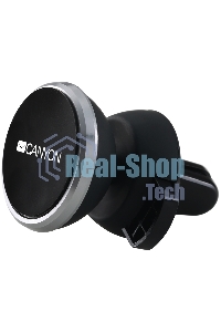 Держатель автомобильный Canyon Car Holder for Smartphones,magnetic suction function,with 2 plates(rectangle/circle), черный,40x35x50мм 0.033kg