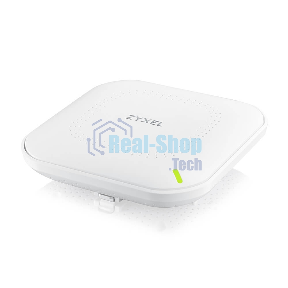 Точка доступа Zyxel NebulaFlex NWA90AX PRO, WiFi 6, 802.11a/b/g/n/ac/ax (2,4 и 5 ГГц), MU-MIMO, антенны 3x3, до 575+2400 Мбит/с, 1xLAN 2.5GE, PoE, защита от 4G/5G, БП в комплекте