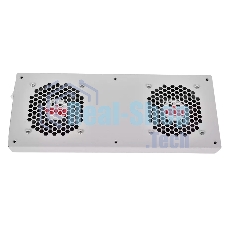 Вентиляторный модуль Rem R-FAN, 48V, 45х432х195 мм (ВхШхГ), вентиляторов: 2, 86 дБ, поток: 300 м3/ч, для шкафов ШТК, ШРН, ШТВ, серый