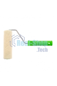 Валик Сибртех велюр с ручкой,140 мм,ворс 2 мм, D - 36 мм