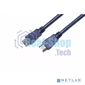 Кабель HDMI CP-HM-HM-7.5M Wize, 7.5 м, v.2.0, K-Lock, soft cable, 19M/19M, позол.разъемы, экран, темно-серый, пакет