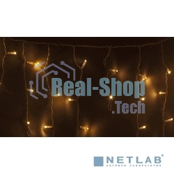 Гирлянда Neon-night Айсикл (бахрома) светодиодный, 4,8 х 0,6 м, белый провод, 230 В, диоды теплый белый, 176 LED
