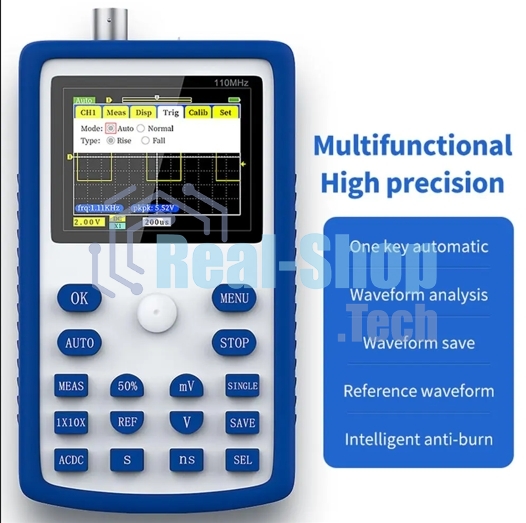 Мини-портативный цифровой осциллограф FNIRSI-1C15
