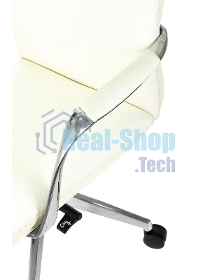 Кресло Бюрократ VEGA белый, кожа