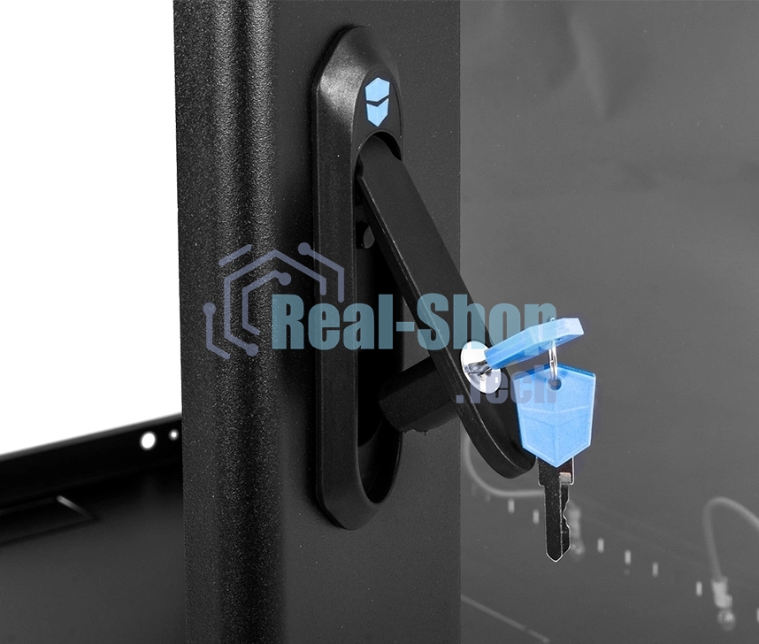 Шкаф коммутационный ЦМО ШРН-15.650-9005 настенный 15U 600x658мм пер.дв.стекл 200кг черный 600мм 180град.