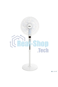 Вентилятор напольный DUX 7 лопастей, д/у управление, 50Вт белый 60-0221