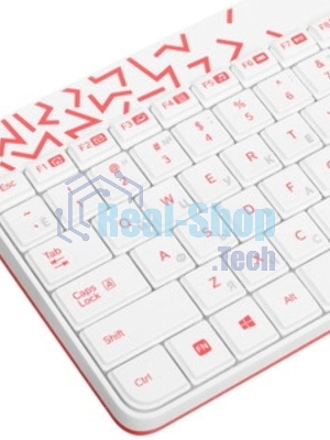 Комплект клавиатура+мышь Logitech MK240 Nano беспроводной, USB, 1000 DPI, белый