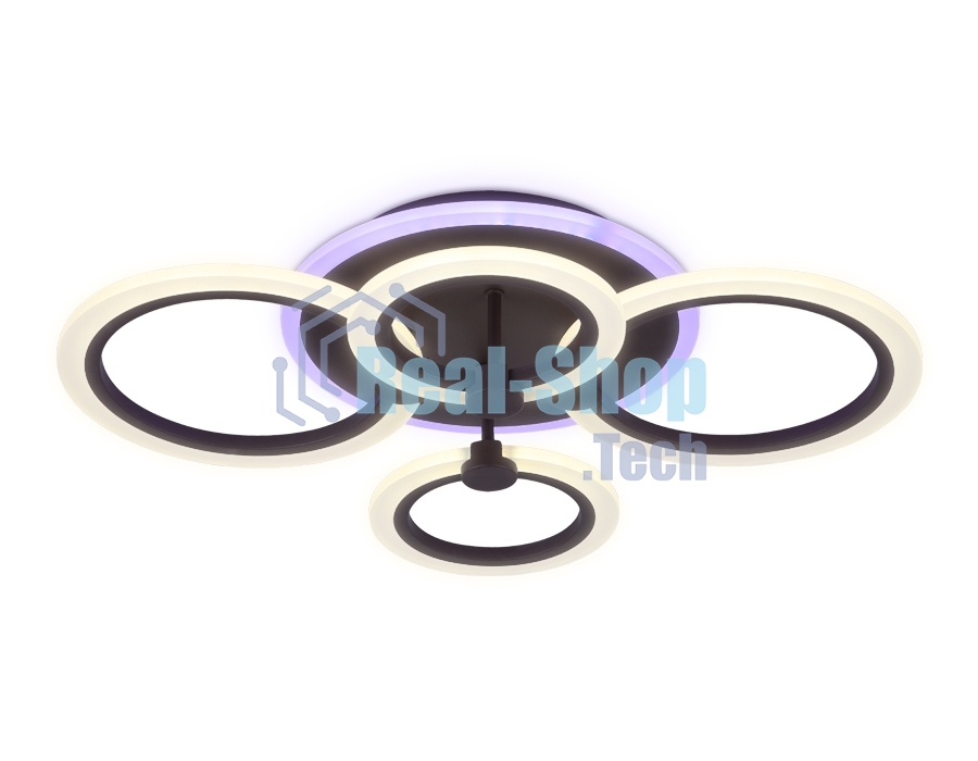 Потолочный светодиодный светильник FA526/4 CF кофе 81W 620*440*120 (ПДУ РАДИО 2.4)