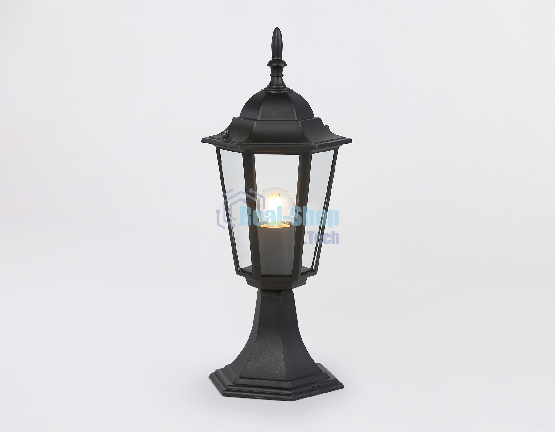 Светильник Ambrella light ST2023 BK/CL черный/прозрачный IP54 E27 max 40W D150*400