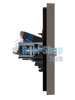 Розетка двойная TV+RJ45 кат.6 IEK FORTE&PIANO FP337 серый