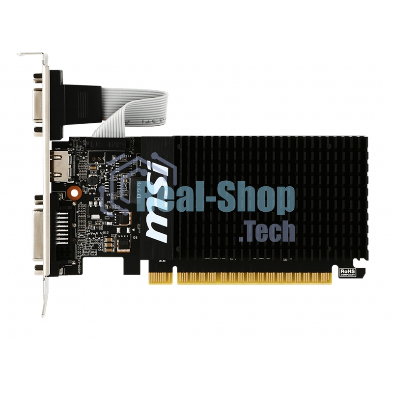 Видеокарта MSI PCI-E GT 710 2GD3H LP nVidia GeForce GT 710 2048Mb 64bit DDR3 954/1600 DVIx1/HDMIx1/CRTx1/HDCP Ret low profile