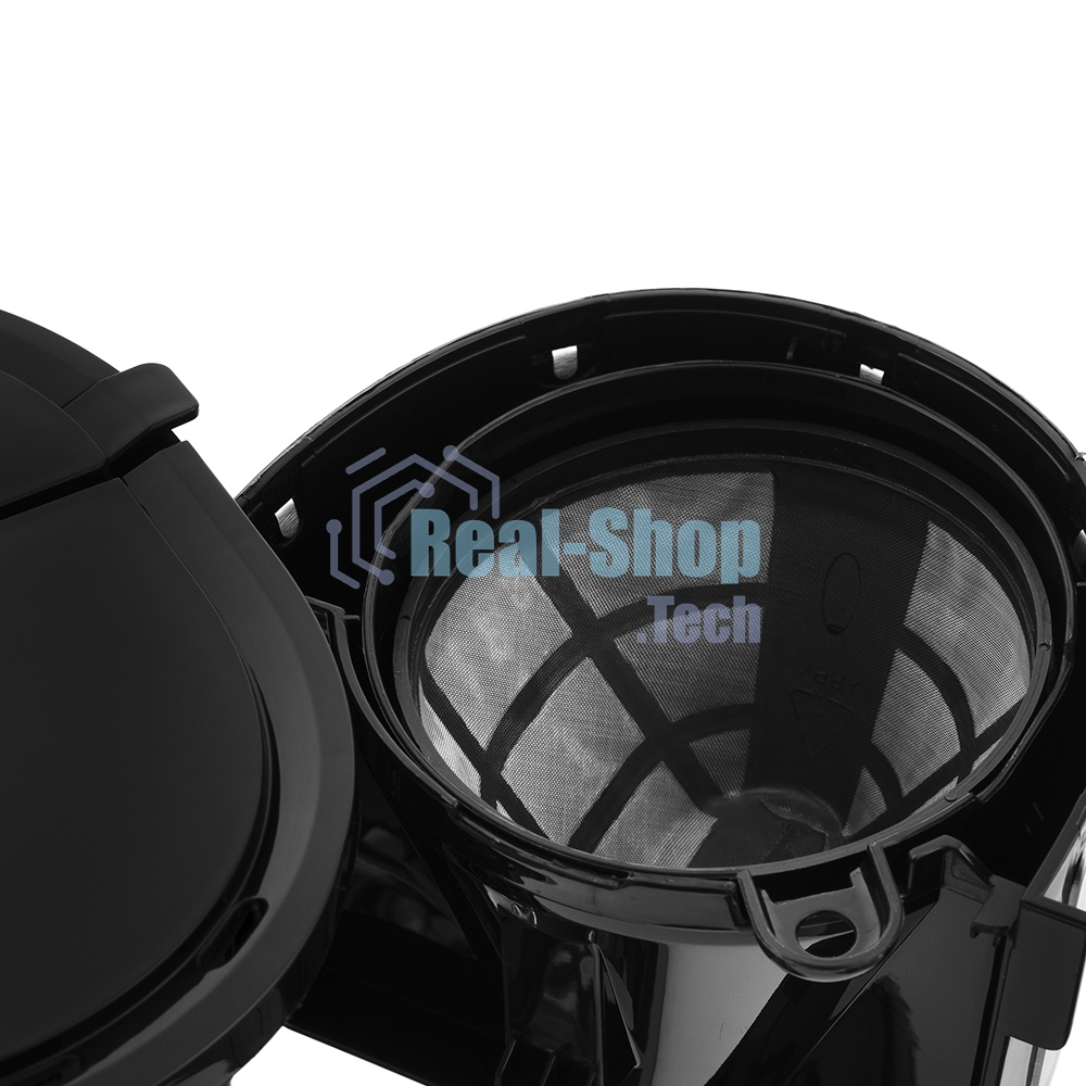 Кофеварка капельная Kitfort КТ-730 черный/серебристый, исп. кофе - молотый, 0,6 л, 750 Вт.