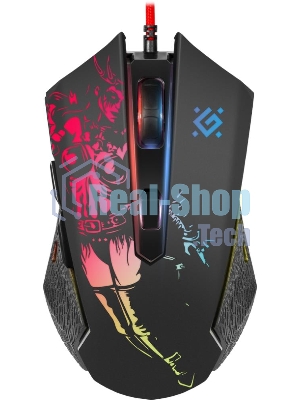 Мышь проводная Defender Sin'Sister GM-933 черный, 7200 dpi, USB, кнопки - 6