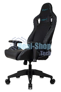 Кресло игровое Knight Outrid Smile черный эко.кожа крестов. пластик