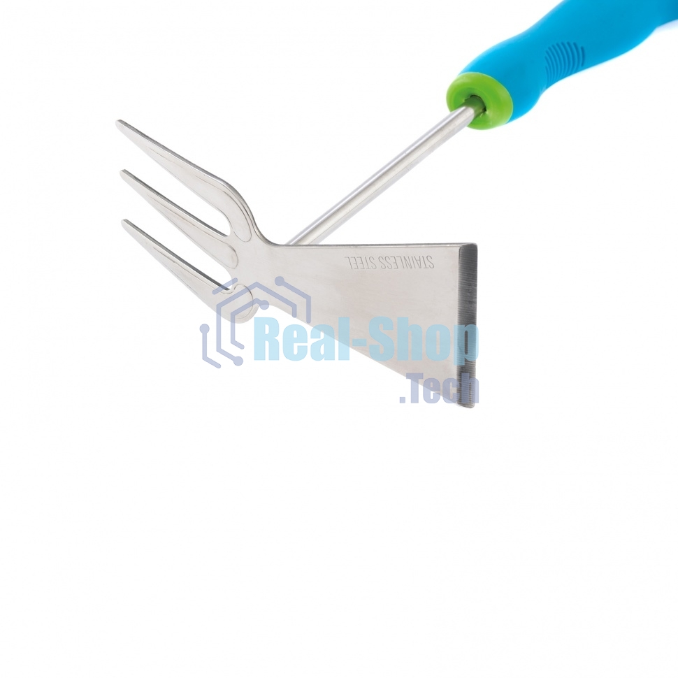 Мотыжка комбинированная, 70х290 мм, нерж. сталь, двухкомпонентная рукоятка, PREMIUM PLUS Palisad