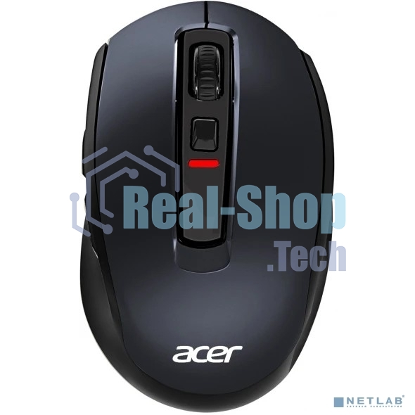 Мышь беспроводная Acer OMR070 черный, 1600 dpi, радиоканал, Bluetooth, USB, кнопки - 6
