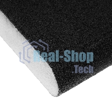 Губка для шлифования Сибртех, 100 х 70 х 25 мм, овал, средняя жесткость, P100