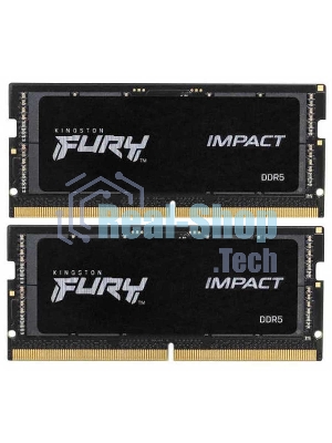 Оперативная память Kingston Fury Impact, DDR5, 64GB (2x32GB), 4800MHz, CL38, SO-DIMM