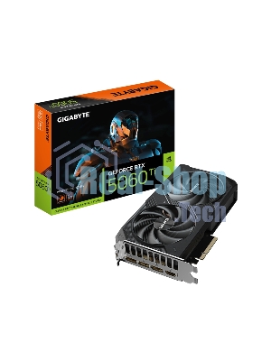 Видеокарта Gigabyte GeForce RTX 5060Ti Windforce OC, NVIDIA RTX 5060 Ti, 16G GDDR7, 128 бит, PCI-e 5.0, 1xHDMI, 3xDP, 2587 МГц