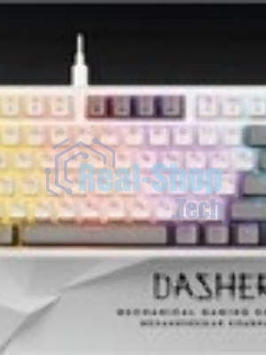 Клавиатура Defender Dasher GK-472 проводная, USB Type-A, серый/белый