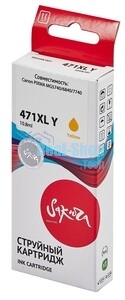Картридж струйный Sakura 0349C001 (471XL Y) для Canon, желтый, 10,8 мл., 680 к.