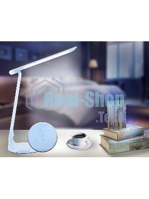 Настольная светодиодная лампа с ночником Ambrella light DE550 BL голубой LED 3000-6400K 8W