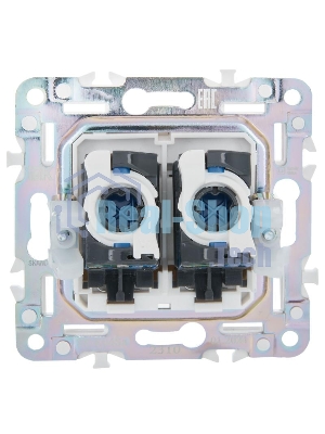 SKANDY Розетка компьютерная двойная RJ45 кат.6 SK-K04Sa песочный | SK-K20-2-K98 | IEK