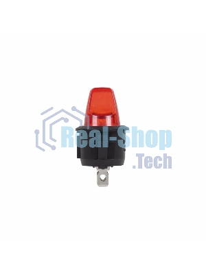 Выключатель клавишный Rexant круглый 12V 16А (3с) ON-OFF красный с подсветкой