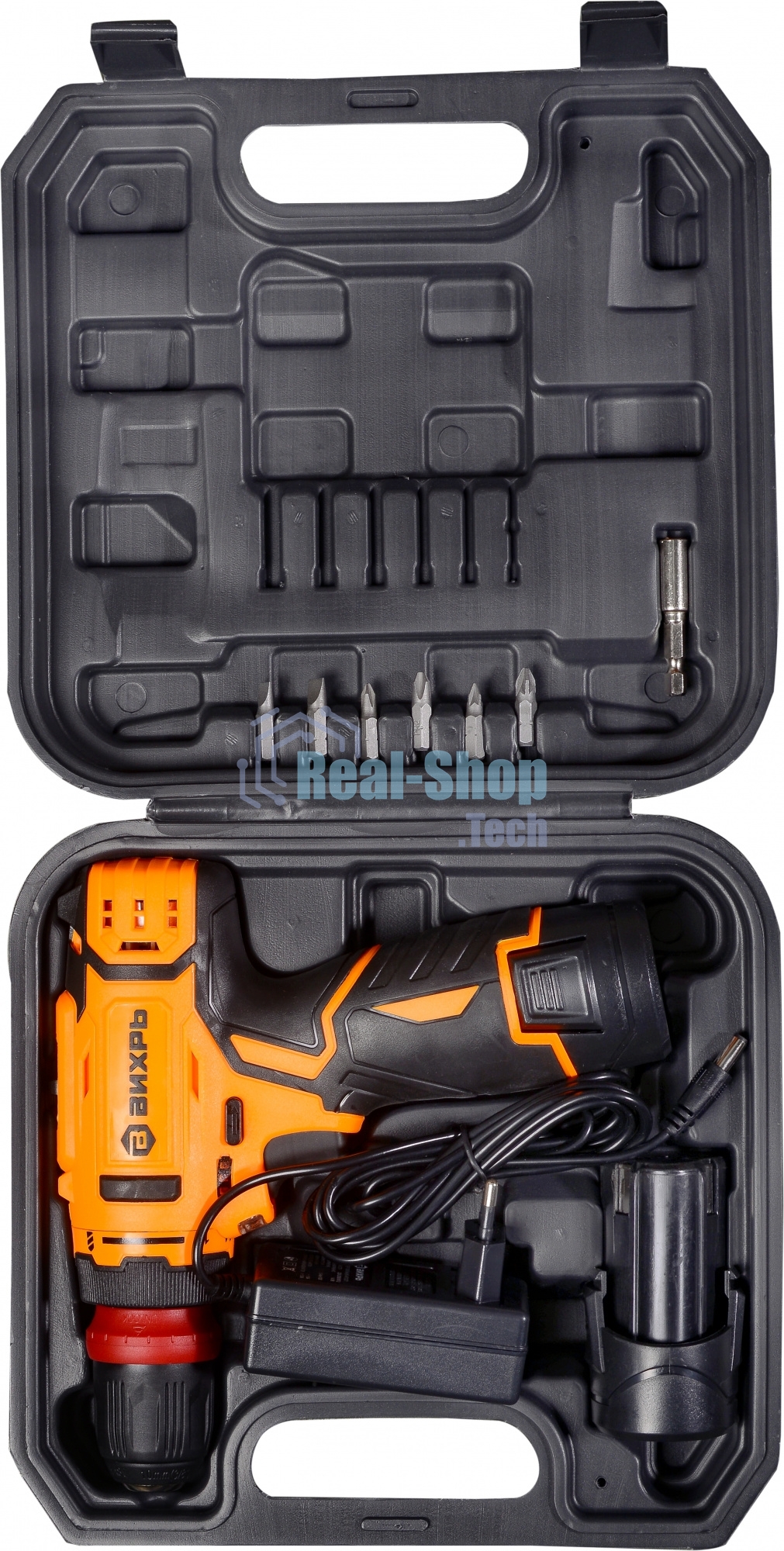 Дрель-шуруповерт аккумуляторная Вихрь ДА-12Л-2КC 72/14/33, Аккумуляторная, 12В, 2 АКБ, Кейс