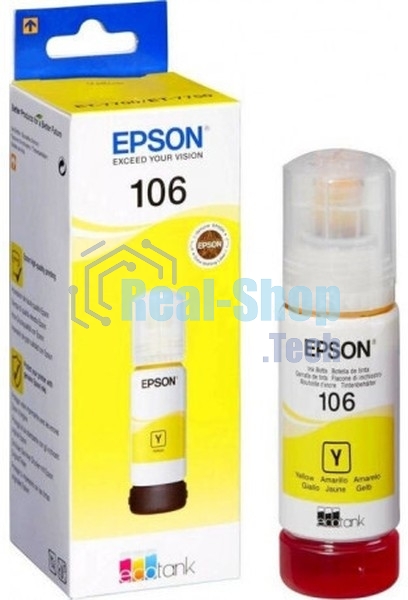 Чернила Epson 106Y C13T00R440 желтый (70 мл) для Epson L7160/7180