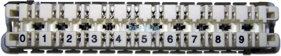 Плинт Lanmaster TWT-LSA10P-DIS-5E 10 пар LSA-PROFIL размык. ABS пластик