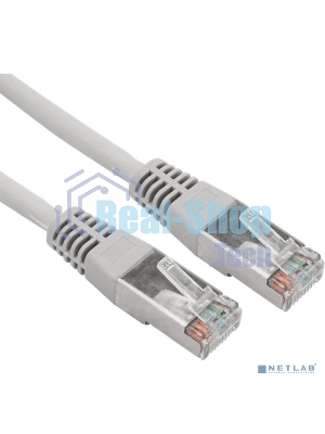 Пaтч-корд F/UTP Rexant, cat. 5e, RJ45-RJ45, экранированный, 24AWG, LSZH, серый, 3м