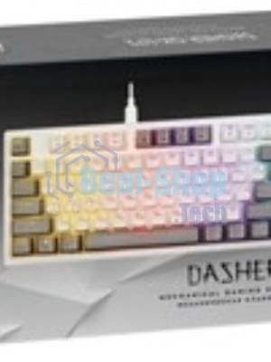Клавиатура Defender Dasher GK-472 проводная, USB Type-A, серый/белый