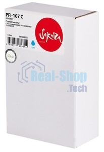 Картридж струйный Sakura 0896B001 (PFI-102C) для Canon, голубой, 130 мл.