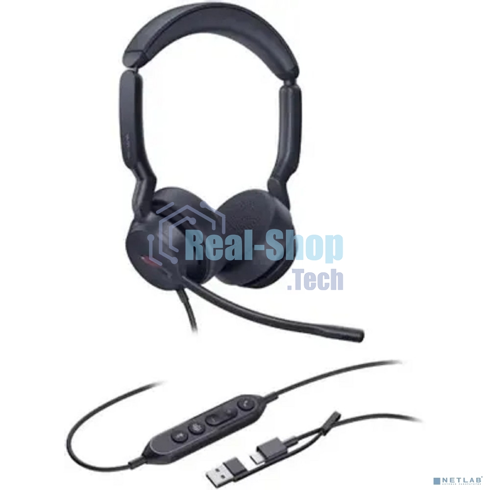 Гарнитура Yealink UH44 Dual UC чёрный, проводная, USB