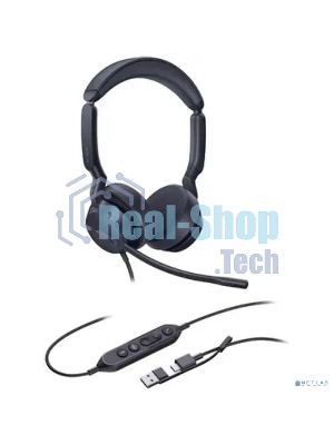 Гарнитура Yealink UH44 Dual UC чёрный, проводная, USB